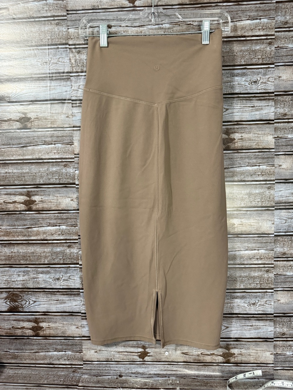 Lululemon Nulu Slim Fit High Rise Skirt in Taupe Brown see description size sm - Picture 2 of 6